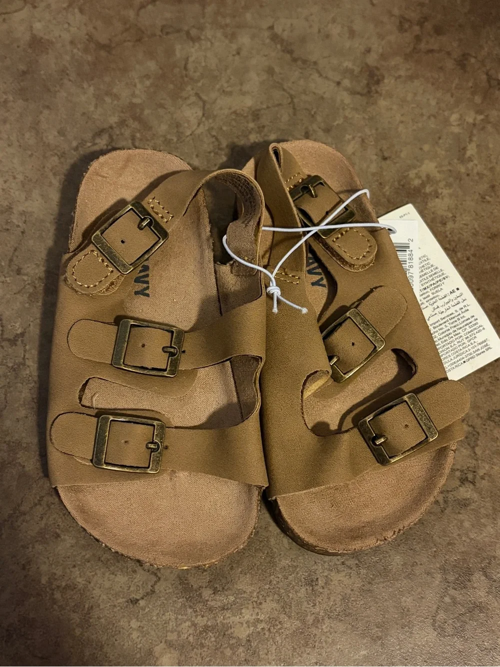 Old Navy Kids Double-Strap Sandals in Tan